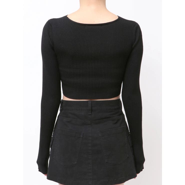 ワイドクロスクロップドニット | EMODA | 詳細画像8 