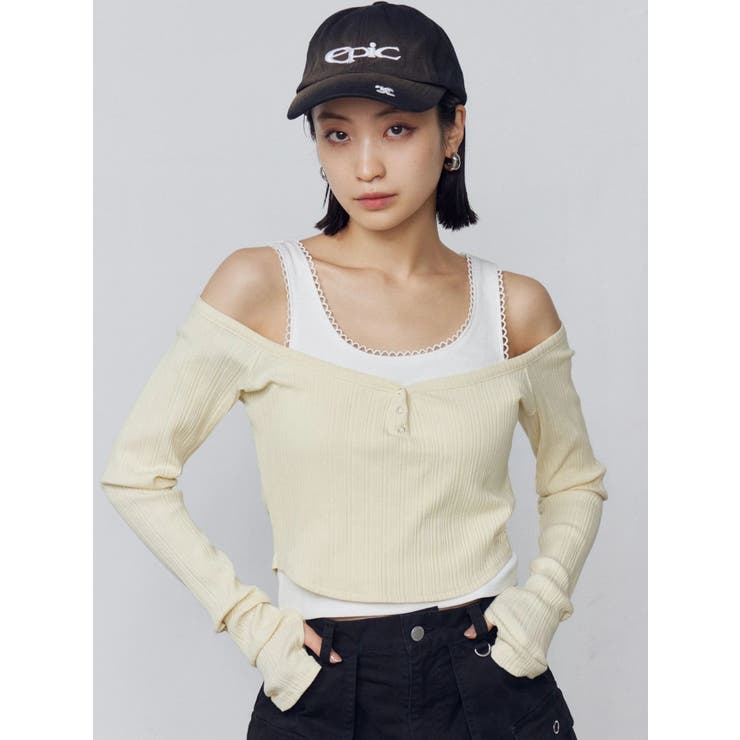 タンクレイヤードスキントップス | EMODA | 詳細画像10 