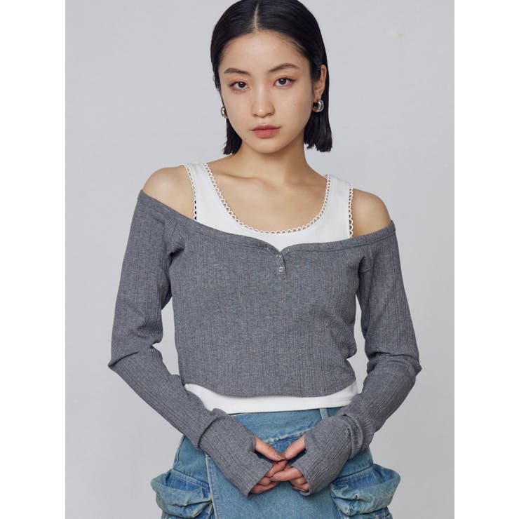 タンクレイヤードスキントップス | EMODA | 詳細画像16 