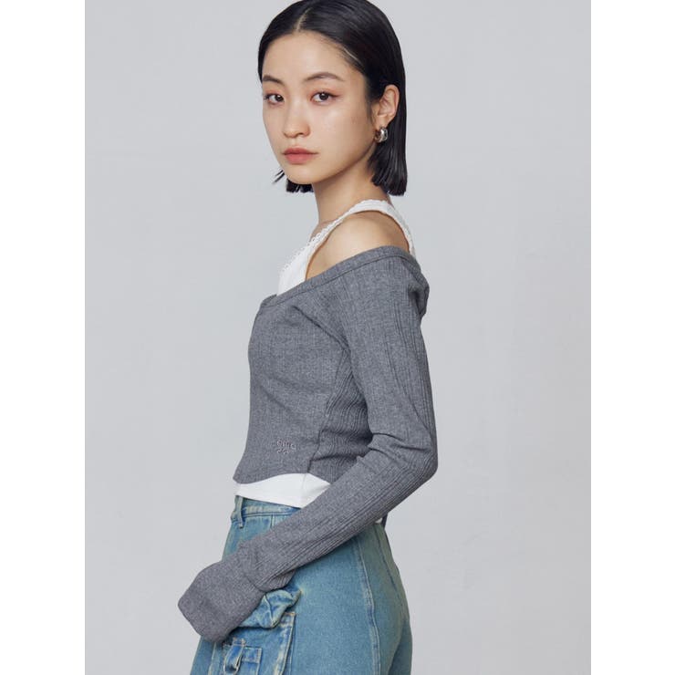 タンクレイヤードスキントップス | EMODA | 詳細画像17 