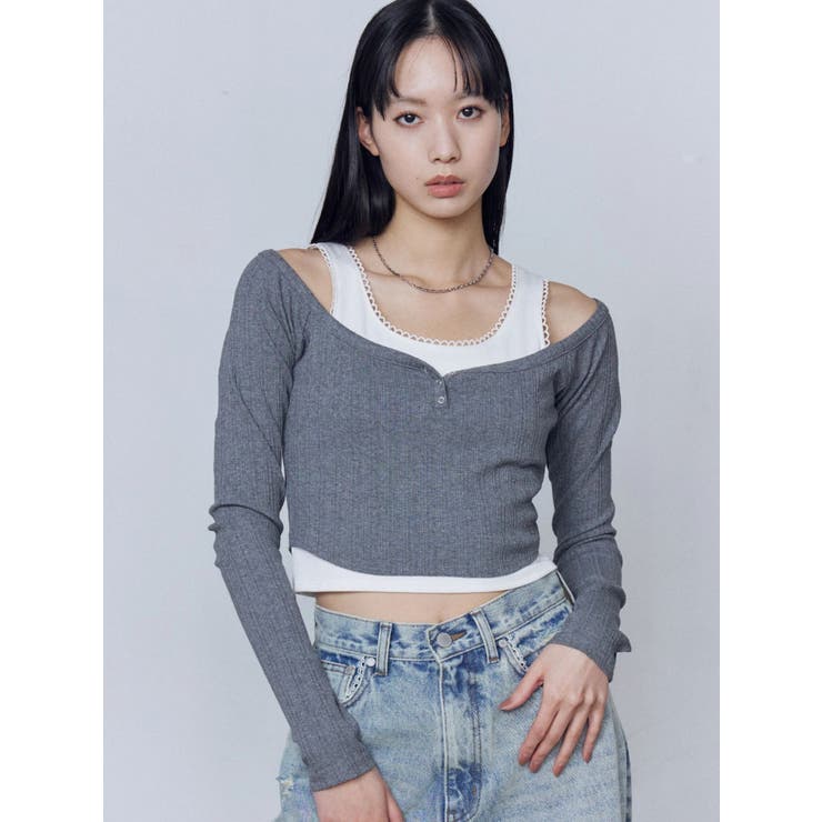 タンクレイヤードスキントップス | EMODA | 詳細画像20 