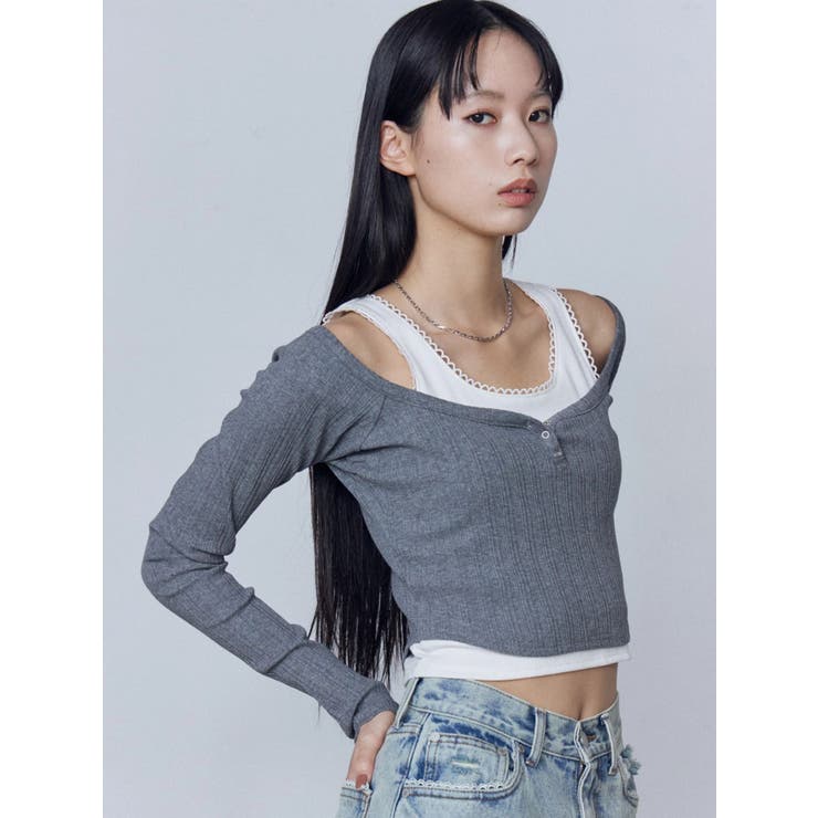 タンクレイヤードスキントップス | EMODA | 詳細画像21 