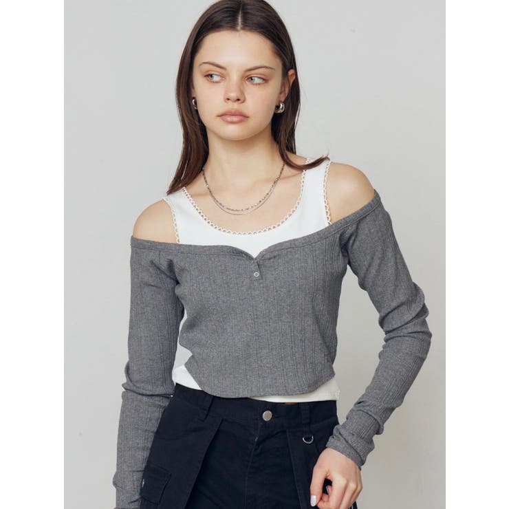 タンクレイヤードスキントップス | EMODA | 詳細画像28 