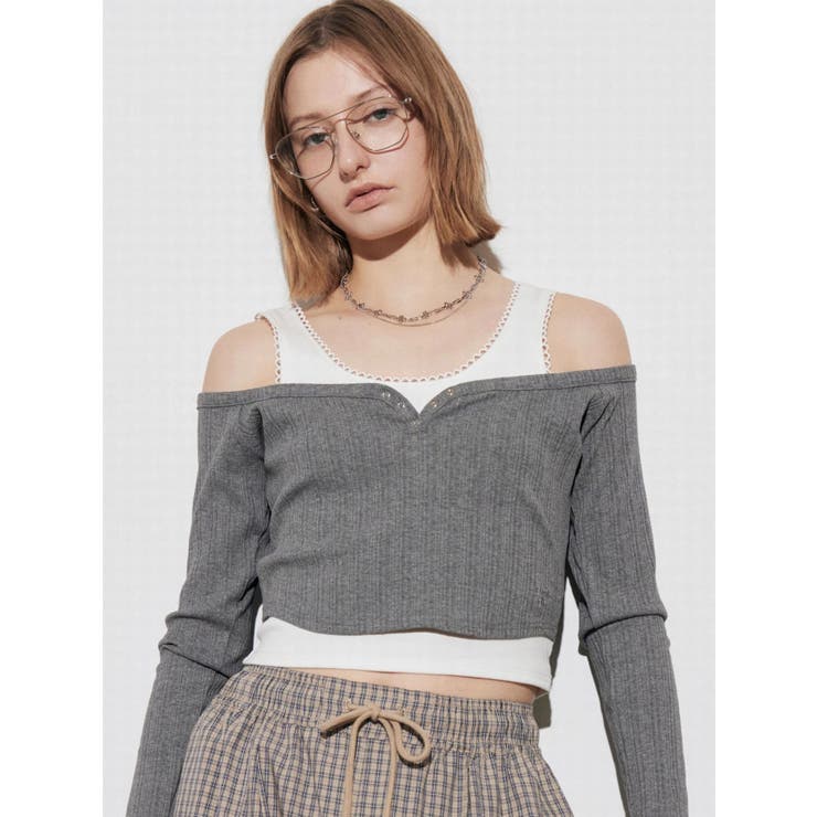 タンクレイヤードスキントップス | EMODA | 詳細画像3 