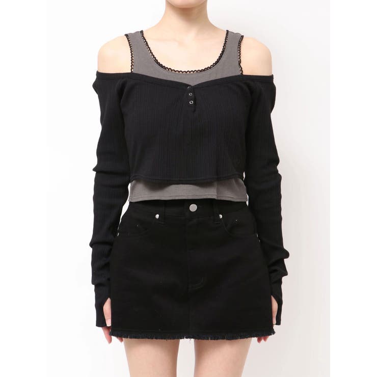 タンクレイヤードスキントップス | EMODA | 詳細画像30 