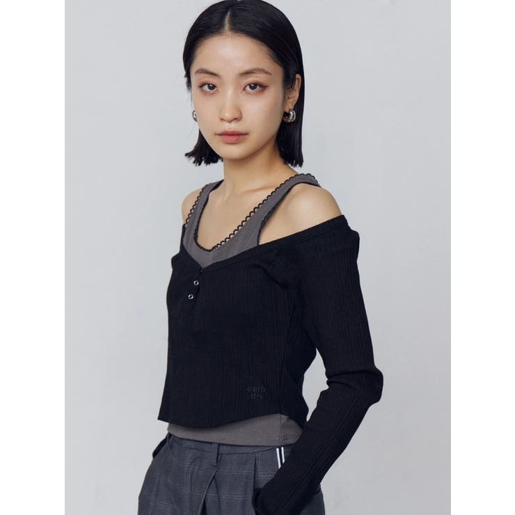 タンクレイヤードスキントップス | EMODA | 詳細画像6 