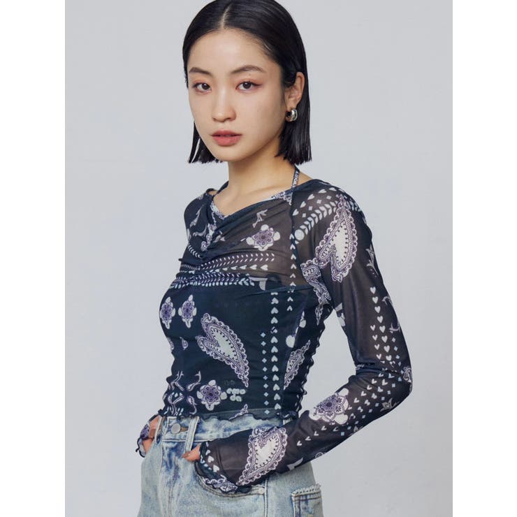 ストラップシアートップス | EMODA | 詳細画像15 