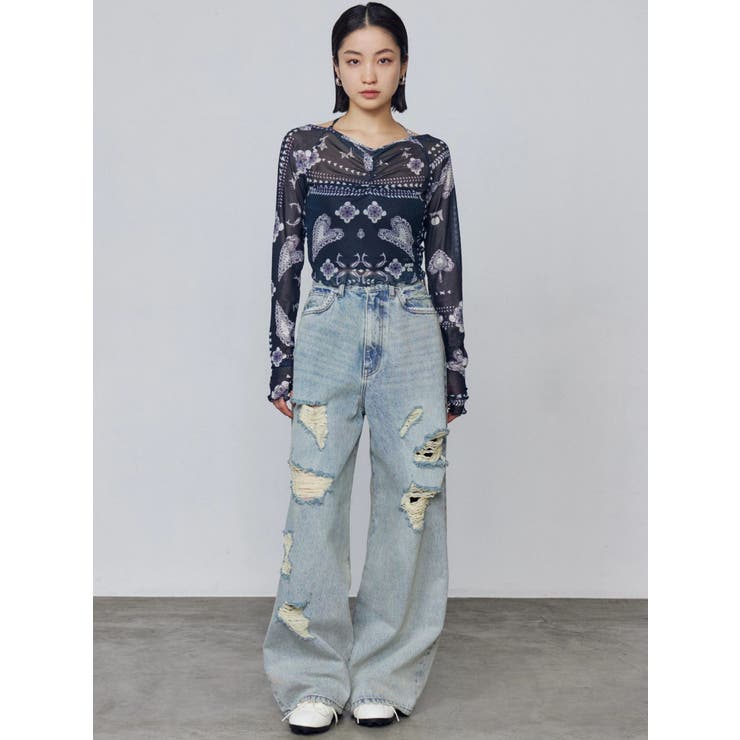 ストラップシアートップス | EMODA | 詳細画像16 