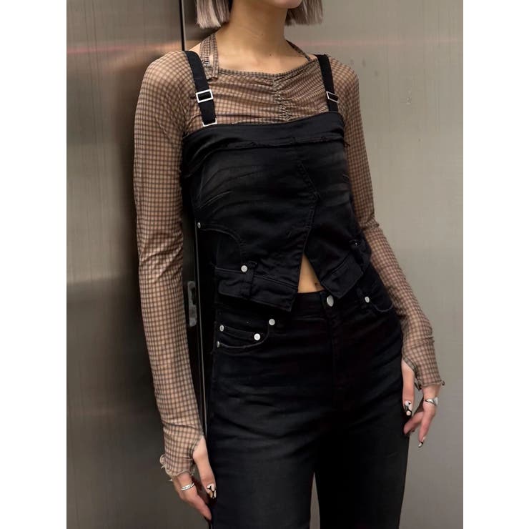 ストラップシアートップス | EMODA | 詳細画像19 