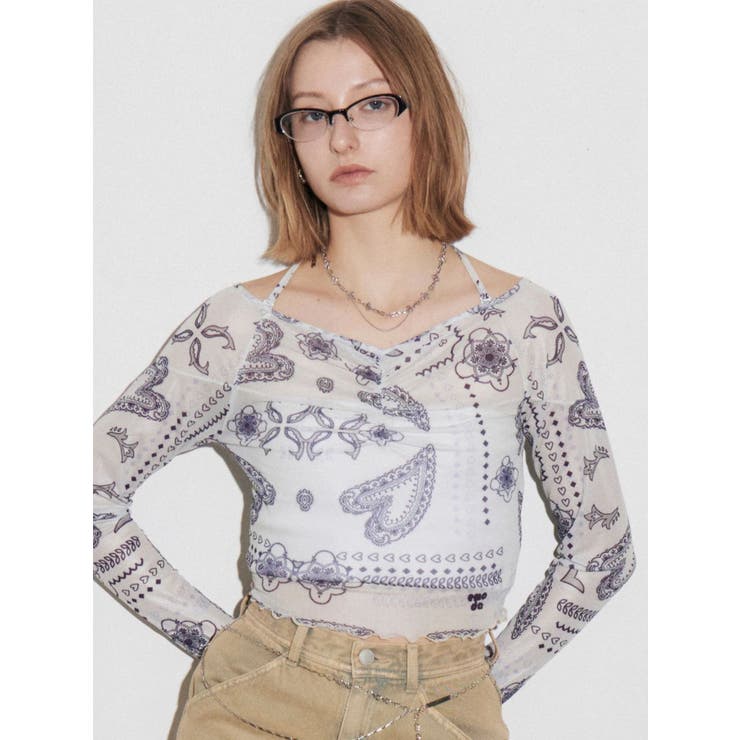 ストラップシアートップス | EMODA | 詳細画像3 