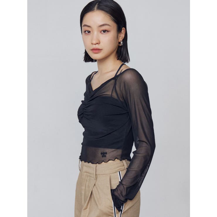 ストラップシアートップス | EMODA | 詳細画像30 