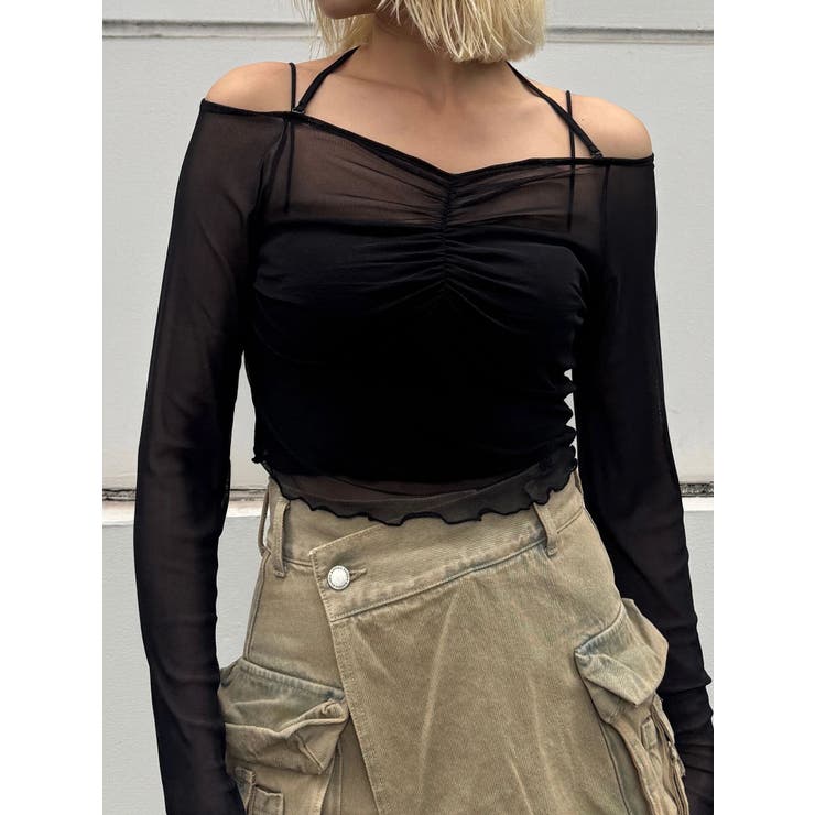 ストラップシアートップス | EMODA | 詳細画像5 