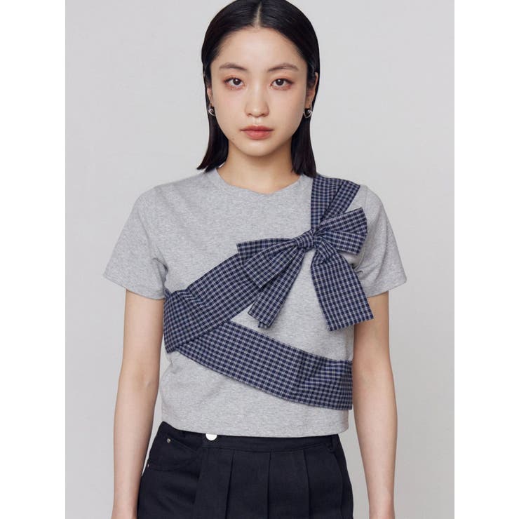 リボンテープTシャツ | EMODA | 詳細画像12 
