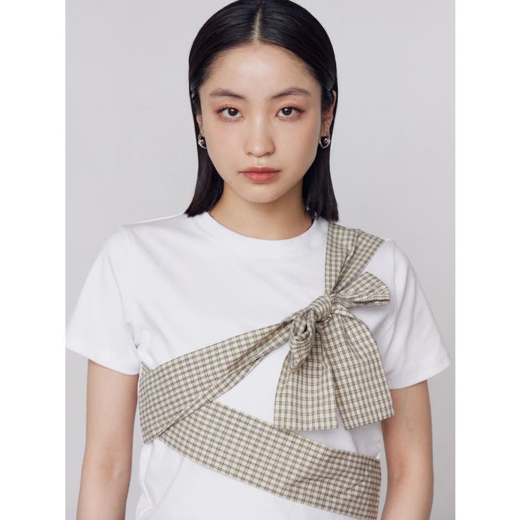 リボンテープTシャツ | EMODA | 詳細画像21 