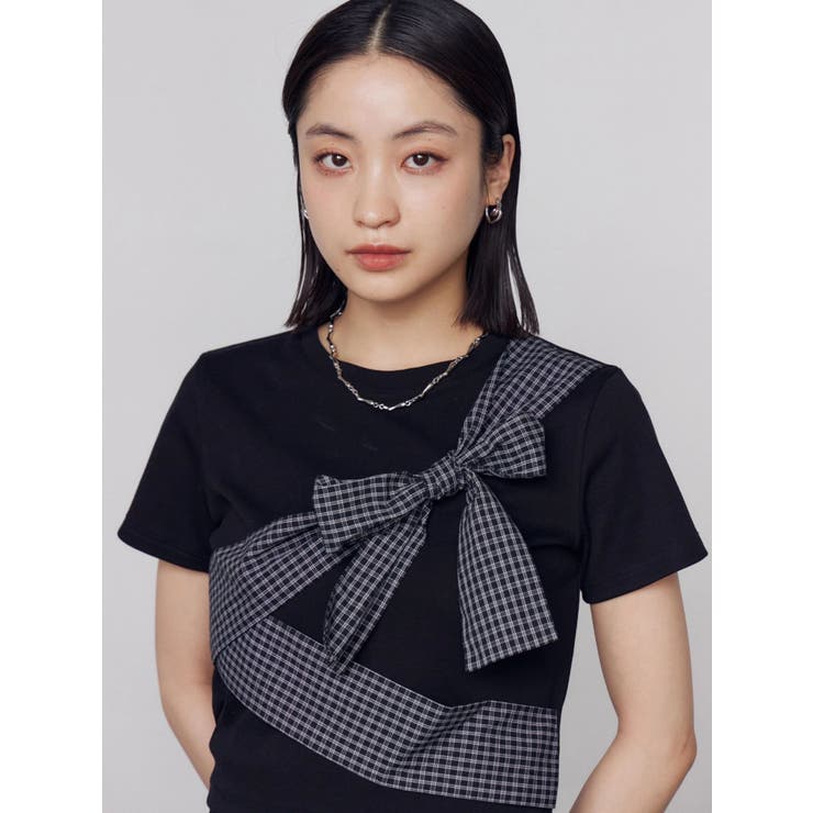 リボンテープTシャツ | EMODA | 詳細画像6 