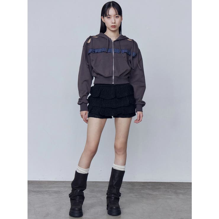 カットアウトリボンフーディ | EMODA | 詳細画像21 