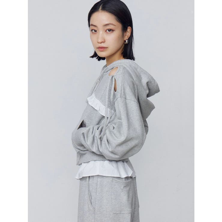 カットアウトリボンフーディ | EMODA | 詳細画像3 