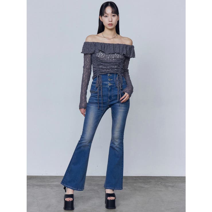 オフショルダーギャザートップ | EMODA | 詳細画像17 