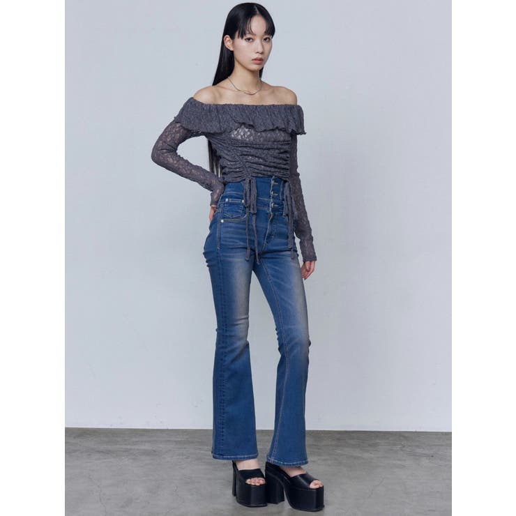 オフショルダーギャザートップ | EMODA | 詳細画像18 