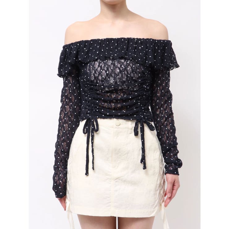 オフショルダーギャザートップ | EMODA | 詳細画像21 