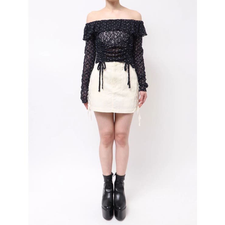 オフショルダーギャザートップ | EMODA | 詳細画像28 