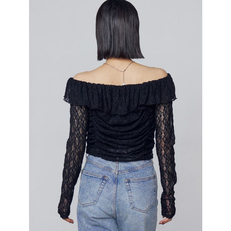 オフショルダーギャザートップ | EMODA | 詳細画像9 