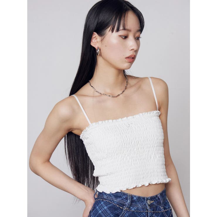 シャーリングクロップキャミソール | EMODA | 詳細画像12 