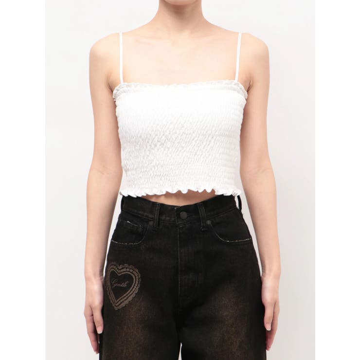 シャーリングクロップキャミソール | EMODA | 詳細画像18 