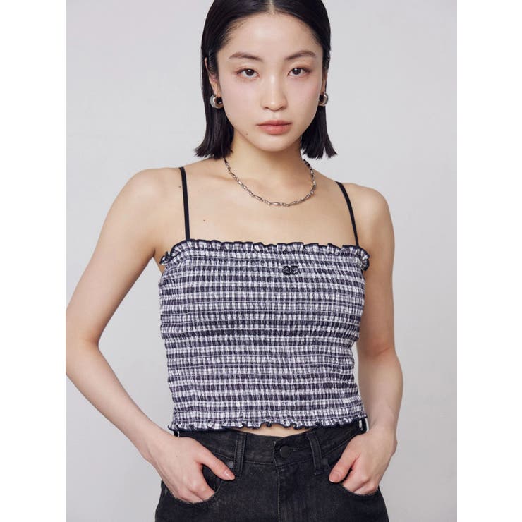 シャーリングクロップキャミソール | EMODA | 詳細画像2 