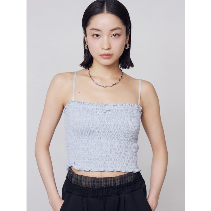 シャーリングクロップキャミソール | EMODA | 詳細画像8 