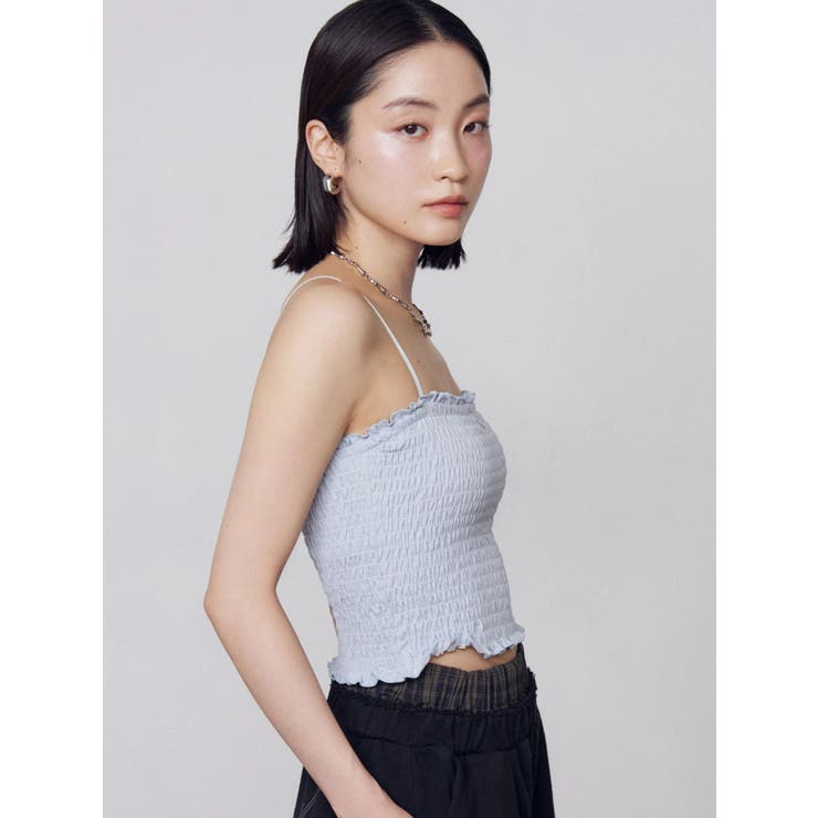 シャーリングクロップキャミソール | EMODA | 詳細画像9 