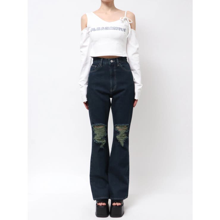 レイヤードロゴロングスリーブTシャツ | EMODA | 詳細画像36 