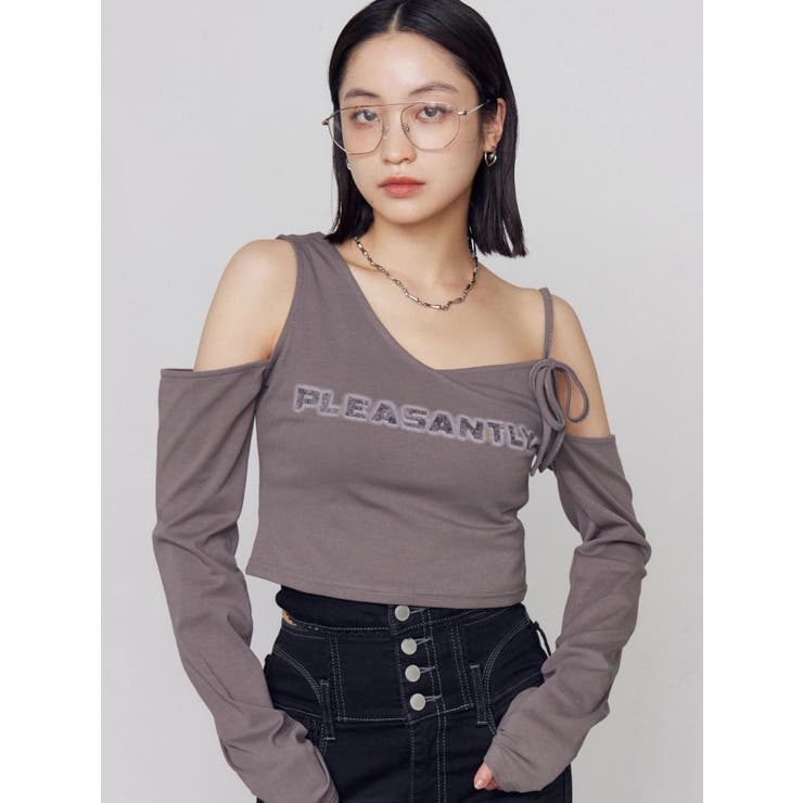 レイヤードロゴロングスリーブTシャツ | EMODA | 詳細画像8 