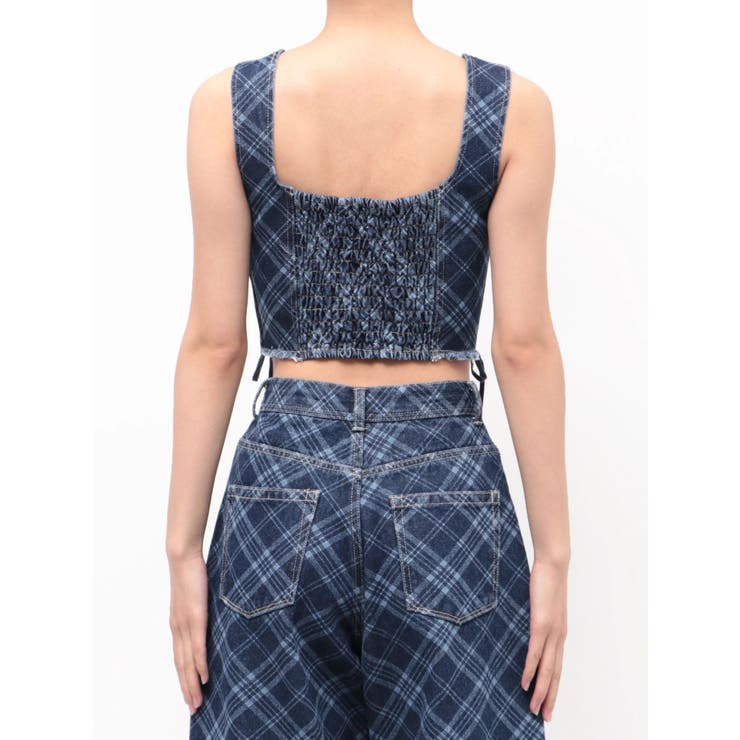 サイドレースアップデニムビスチェ | EMODA | 詳細画像21 