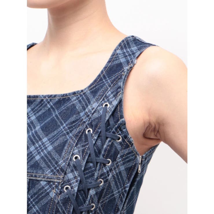 サイドレースアップデニムビスチェ | EMODA | 詳細画像23 