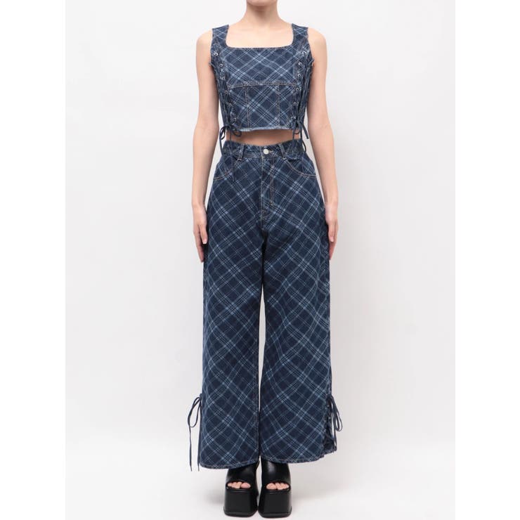 サイドレースアップデニムビスチェ | EMODA | 詳細画像26 