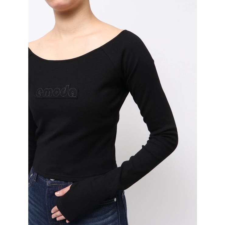 ロゴパッチクロップドロンT | EMODA | 詳細画像7 