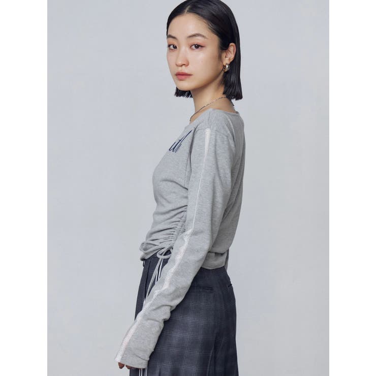 ワイドネックサイドストリングトップス | EMODA | 詳細画像24 