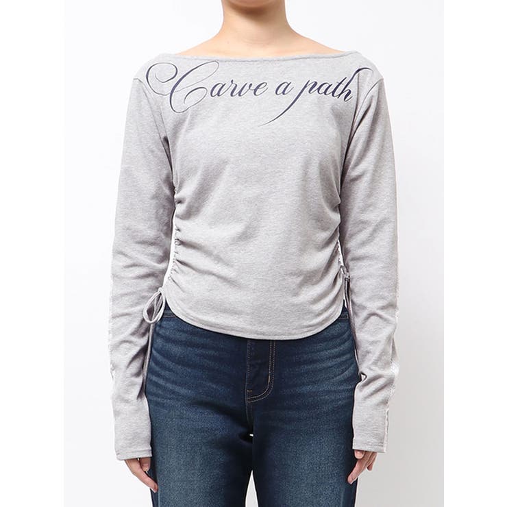 ワイドネックサイドストリングトップス | EMODA | 詳細画像36 