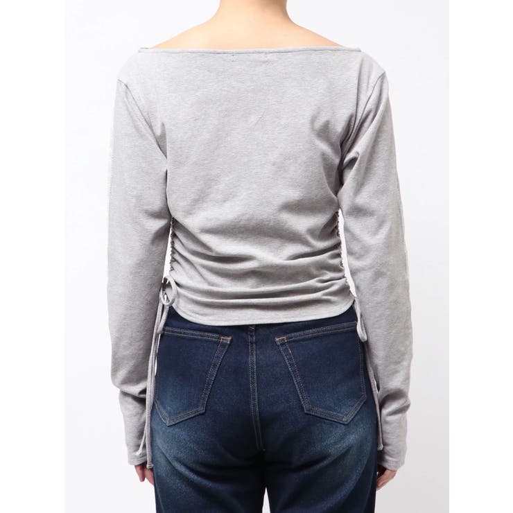 ワイドネックサイドストリングトップス | EMODA | 詳細画像38 