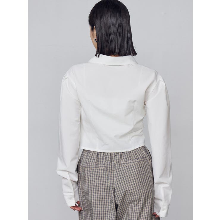ギャザーフロントスキッパーシャツ | EMODA | 詳細画像15 