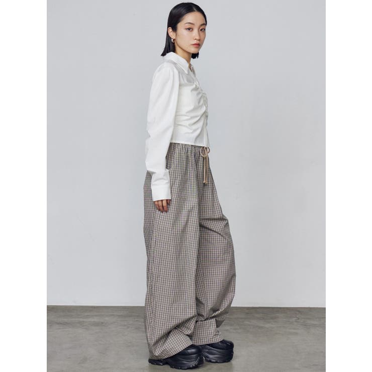 ギャザーフロントスキッパーシャツ | EMODA | 詳細画像17 