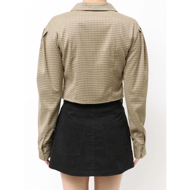 ギャザーフロントスキッパーシャツ | EMODA | 詳細画像21 