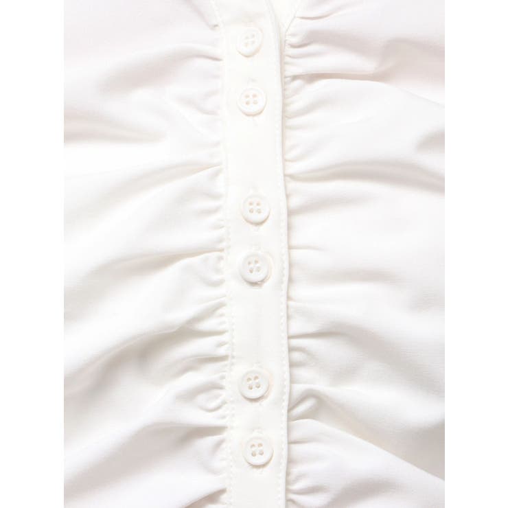 ギャザーフロントスキッパーシャツ | EMODA | 詳細画像27 