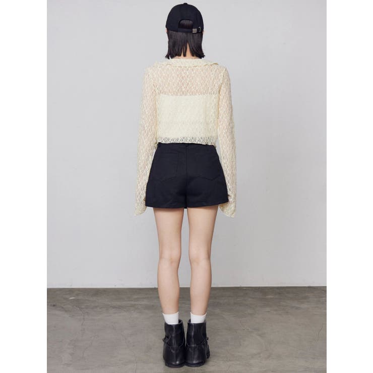 ドットラッフルフリルクロップトップ | EMODA | 詳細画像20 