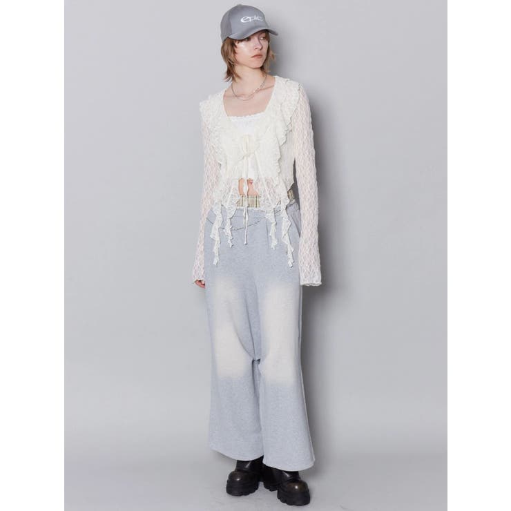 ドットラッフルフリルクロップトップ | EMODA | 詳細画像5 