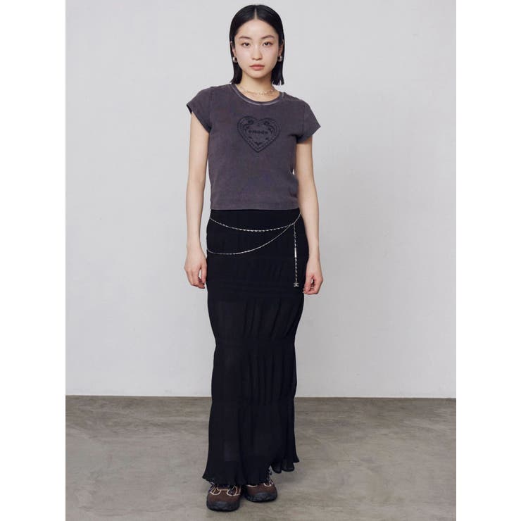 エンブレムハートパッチTシャツ | EMODA | 詳細画像15 