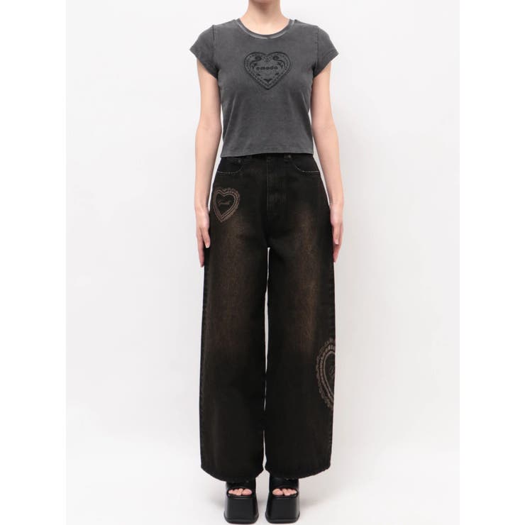 エンブレムハートパッチTシャツ | EMODA | 詳細画像34 