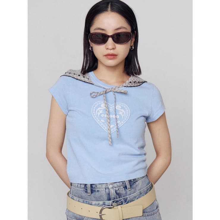 エンブレムハートパッチTシャツ | EMODA | 詳細画像44 