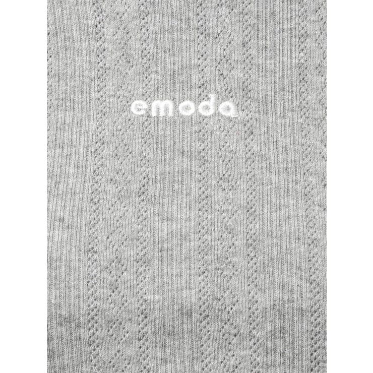 アイレットクロップドロングスリーブTシャツ | EMODA | 詳細画像35 